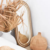 Chunky Rope Mirror, Handmade Nautical Mirror, Rope Mirror Frame, Boho Nursery Mirror